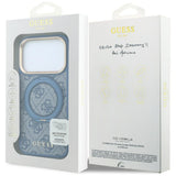 Husa de protectie Guess Ring Stand 360 compatibil cu iPhone 18 Pro / iPhone 17 Pro, Albastru