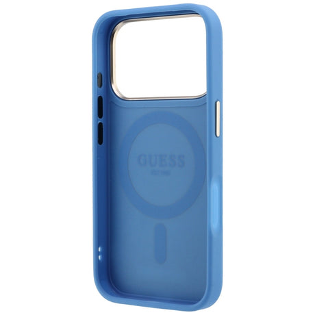 Husa de protectie Guess Ring Stand 360 compatibil cu iPhone 18 Pro / iPhone 17 Pro, Albastru