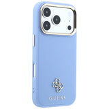 Husa de protectie Guess Saffiano compatibil cu iPhone 18 Pro Max / iPhone 17 Pro Max, Albastru