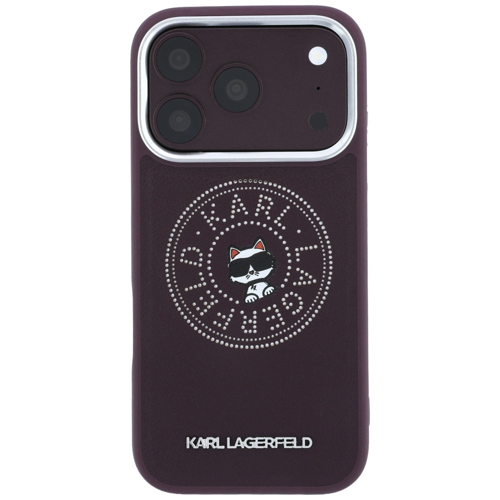 Husa de protectie Karl Lagerfeld compatibil cu iPhone 18 Pro Max / iPhone 17 Pro Max, Bordo