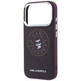 Husa de protectie Karl Lagerfeld compatibil cu iPhone 18 Pro Max / iPhone 17 Pro Max, Bordo