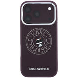 Husa de protectie Karl Lagerfeld compatibil cu iPhone 18 Pro / iPhone 17 Pro, Roșu Inchis