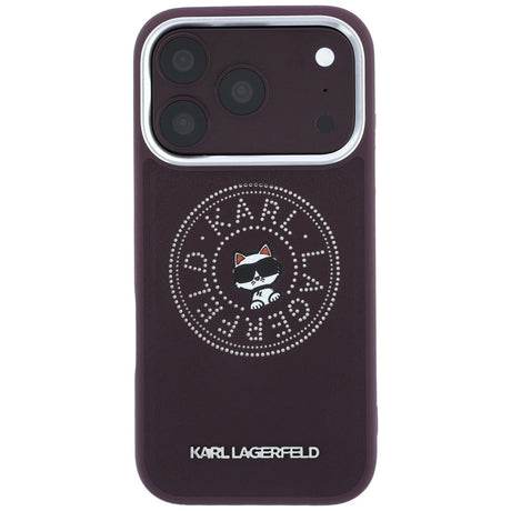 Husa de protectie Karl Lagerfeld compatibil cu iPhone 18 Pro / iPhone 17 Pro, Roșu Inchis