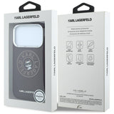 Husa de protectie Karl Lagerfeld compatibil cu iPhone 18 Pro / iPhone 17 Pro, Roșu Inchis