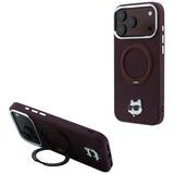 Husa de protectie Karl Lagerfeld compatibil cu iPhone 18 Pro Max / iPhone 17 Pro Max, Roșu Burgundy