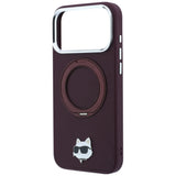 Husa de protectie Karl Lagerfeld compatibil cu iPhone 18 Pro Max / iPhone 17 Pro Max, Roșu Burgundy