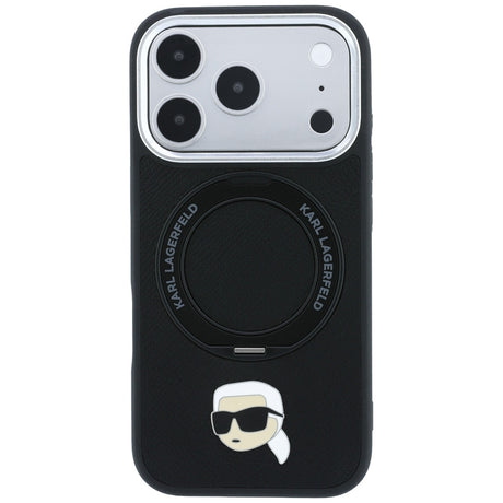 Husa de protectie Karl Lagerfeld compatibil cu iPhone 18 Pro / iPhone 17 Pro, Negru