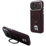 Husa de protectie Karl Lagerfeld compatibil cu iPhone 17 Pro Max / iPhone 18 Pro Max, Roșu