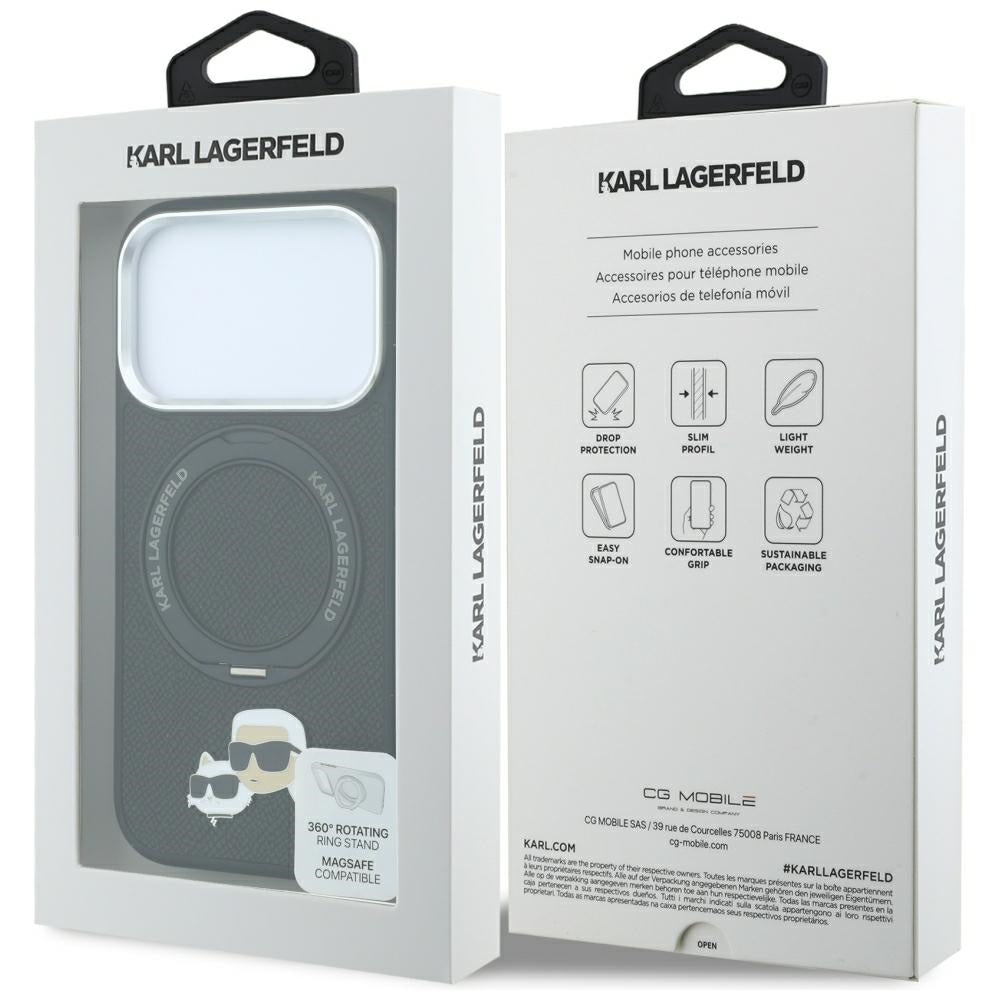 Husa de protectie Karl Lagerfeld compatibil cu iPhone 17 Pro Max / iPhone 18 Pro Max, Negru