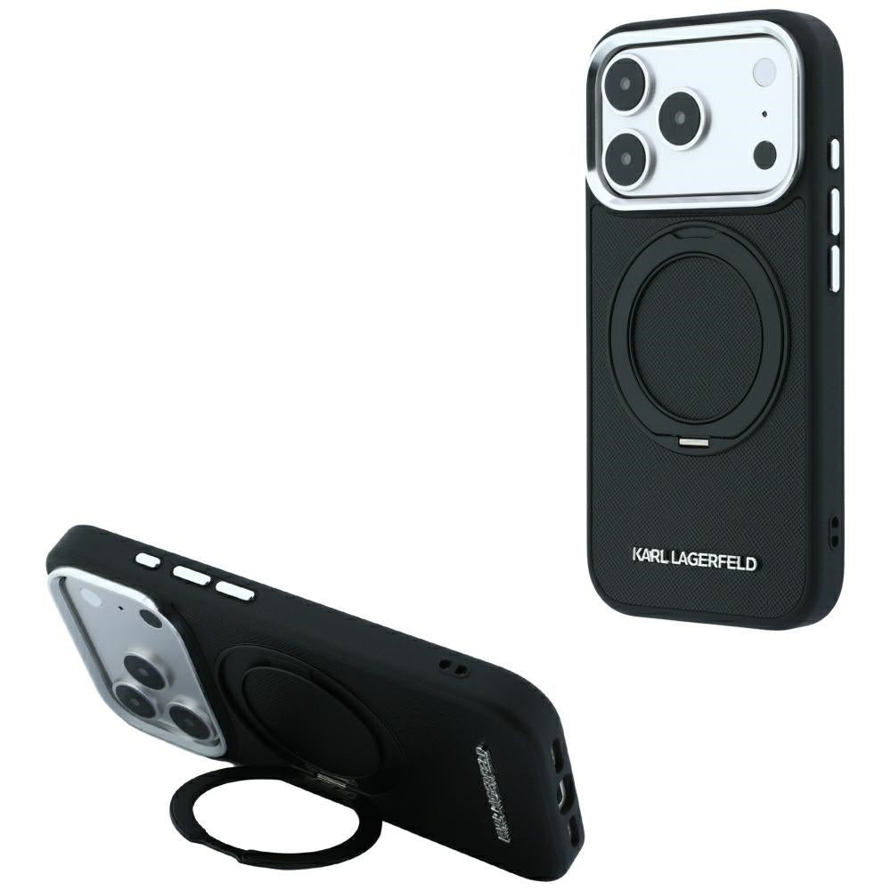 Husa de protectie Karl Lagerfeld compatibil cu iPhone 17 Pro Max / iPhone 18 Pro Max, Negru