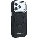 Husa de protectie Karl Lagerfeld Saffiano compatibil cu iPhone 18 Pro / iPhone 17 Pro, Negru