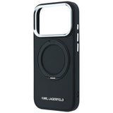 Husa de protectie Karl Lagerfeld Saffiano compatibil cu iPhone 18 Pro / iPhone 17 Pro, Negru