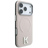 Husa de protectie Karl Lagerfeld compatibil cu iPhone 17 Pro Max / iPhone 18 Pro Max, Bej