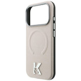 Husa de protectie Karl Lagerfeld compatibil cu iPhone 18 Pro / iPhone 17 Pro, Bej