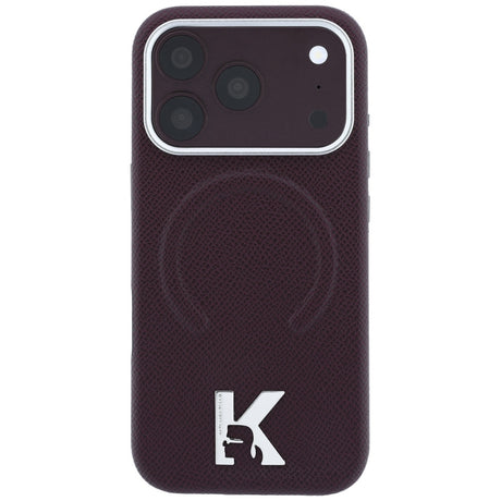 Husa de protectie Karl Lagerfeld compatibil cu iPhone 18 Pro / iPhone 17 Pro, Bordo