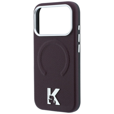 Husa de protectie Karl Lagerfeld compatibil cu iPhone 18 Pro / iPhone 17 Pro, Bordo