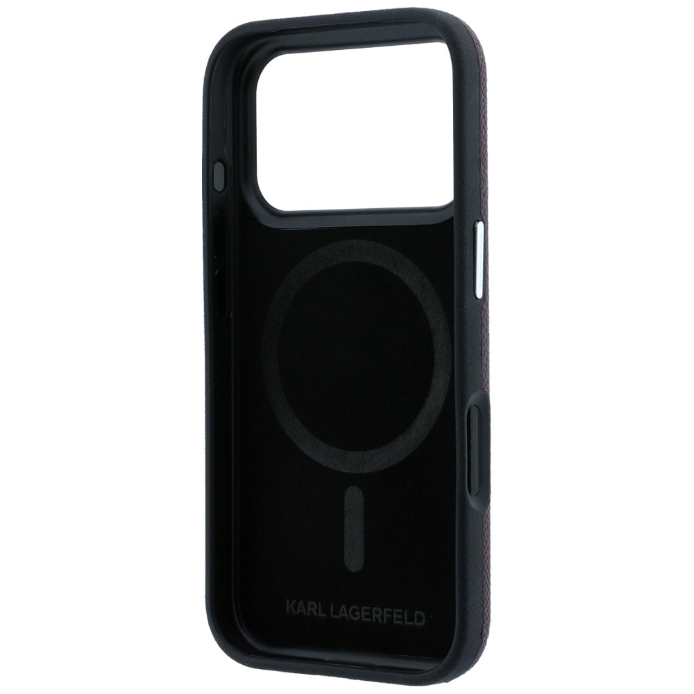 Husa de protectie Karl Lagerfeld compatibil cu iPhone 18 Pro / iPhone 17 Pro, Bordo