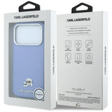 Husa de protectie Karl Lagerfeld compatibil cu iPhone 18 Pro / iPhone 17 Pro, Albastru