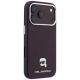 Husa de protectie Karl Lagerfeld compatibil cu iPhone 18 Pro Max / iPhone 17 Pro Max, Bordo