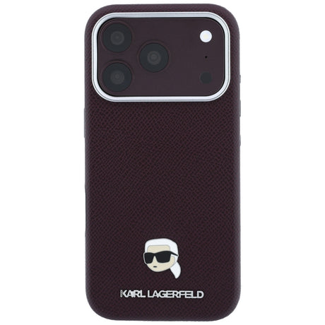 Husa de protectie Karl Lagerfeld compatibil cu iPhone 18 Pro Max / iPhone 17 Pro Max, Bordo