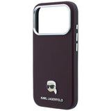 Husa de protectie Karl Lagerfeld compatibil cu iPhone 18 Pro Max / iPhone 17 Pro Max, Bordo