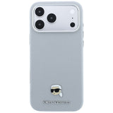 Husa de protectie Karl Lagerfeld compatibil cu iPhone 18 Pro / iPhone 17 Pro, Gri