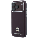 Husa de protectie Karl Lagerfeld compatibil cu iPhone 18 Pro / iPhone 17 Pro, Bordo