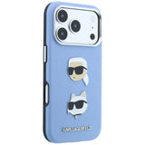 Husa de protectie Karl Lagerfeld Saffiano compatibil cu iPhone 18 Pro / iPhone 17 Pro, Albastru