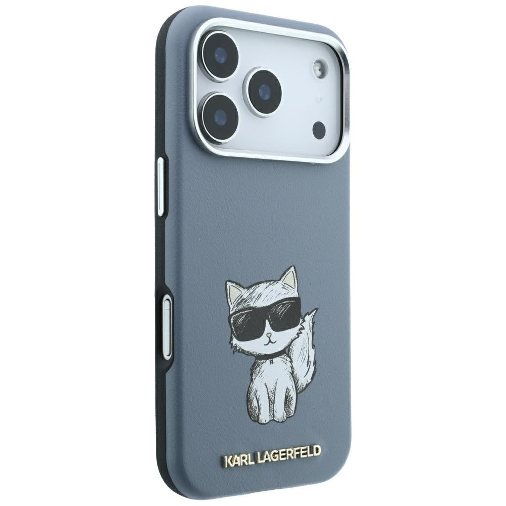Husa de protectie Karl Lagerfeld compatibil cu iPhone 17 Pro Max / iPhone 18 Pro Max, Albastru