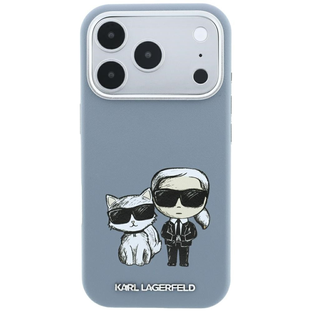 Husa de protectie Karl Lagerfeld compatibil cu iPhone 17 Pro Max / iPhone 18 Pro Max, Albastru