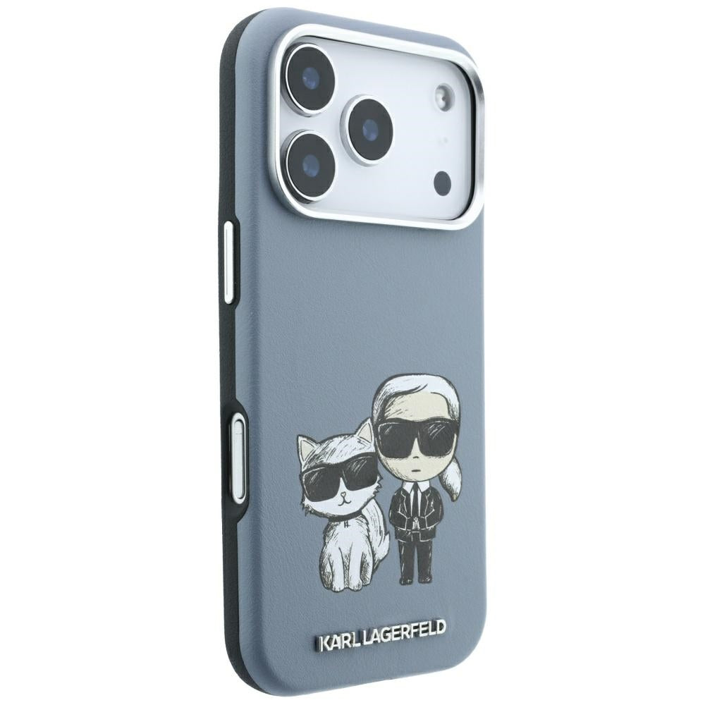 Husa de protectie Karl Lagerfeld compatibil cu iPhone 17 Pro Max / iPhone 18 Pro Max, Albastru