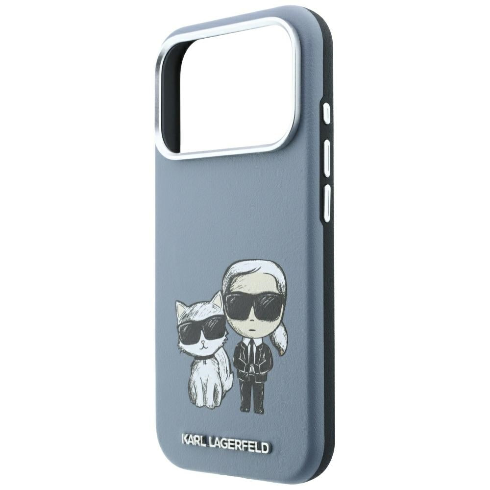 Husa de protectie Karl Lagerfeld compatibil cu iPhone 17 Pro Max / iPhone 18 Pro Max, Albastru
