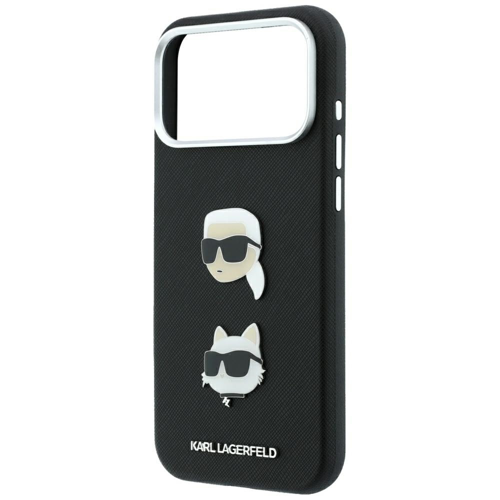Husa de protectie Karl Lagerfeld Saffiano compatibil cu iPhone 17 Pro Max / iPhone 18 Pro Max, Negru