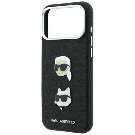 Husa de protectie Karl Lagerfeld Saffiano compatibil cu iPhone 17 Pro Max / iPhone 18 Pro Max, Negru