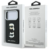 Husa de protectie Karl Lagerfeld Saffiano compatibil cu iPhone 17 Pro Max / iPhone 18 Pro Max, Negru