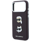 Husa de protectie Karl Lagerfeld Saffiano compatibil cu iPhone 18 Pro Max / iPhone 17 Pro Max, Bordo