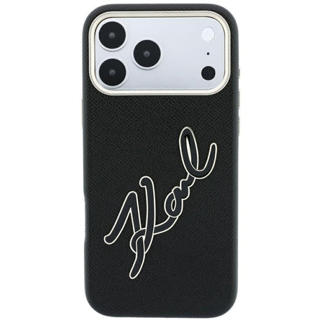 Husa de protectie Karl Lagerfeld compatibil cu iPhone 18 Pro Max / iPhone 17 Pro Max, Negru