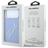 Husa de protectie Karl Lagerfeld compatibil cu iPhone 17 Pro Max / iPhone 18 Pro Max, Albastru