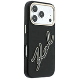 Husa de protectie Karl Lagerfeld compatibil cu iPhone 17 Pro / iPhone 18 Pro, Negru