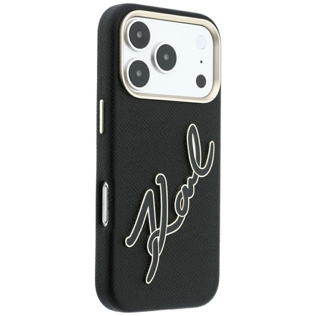 Husă Karl Lagerfeld pentru iPhone 17 Pro / iPhone 18 Pro, neagră