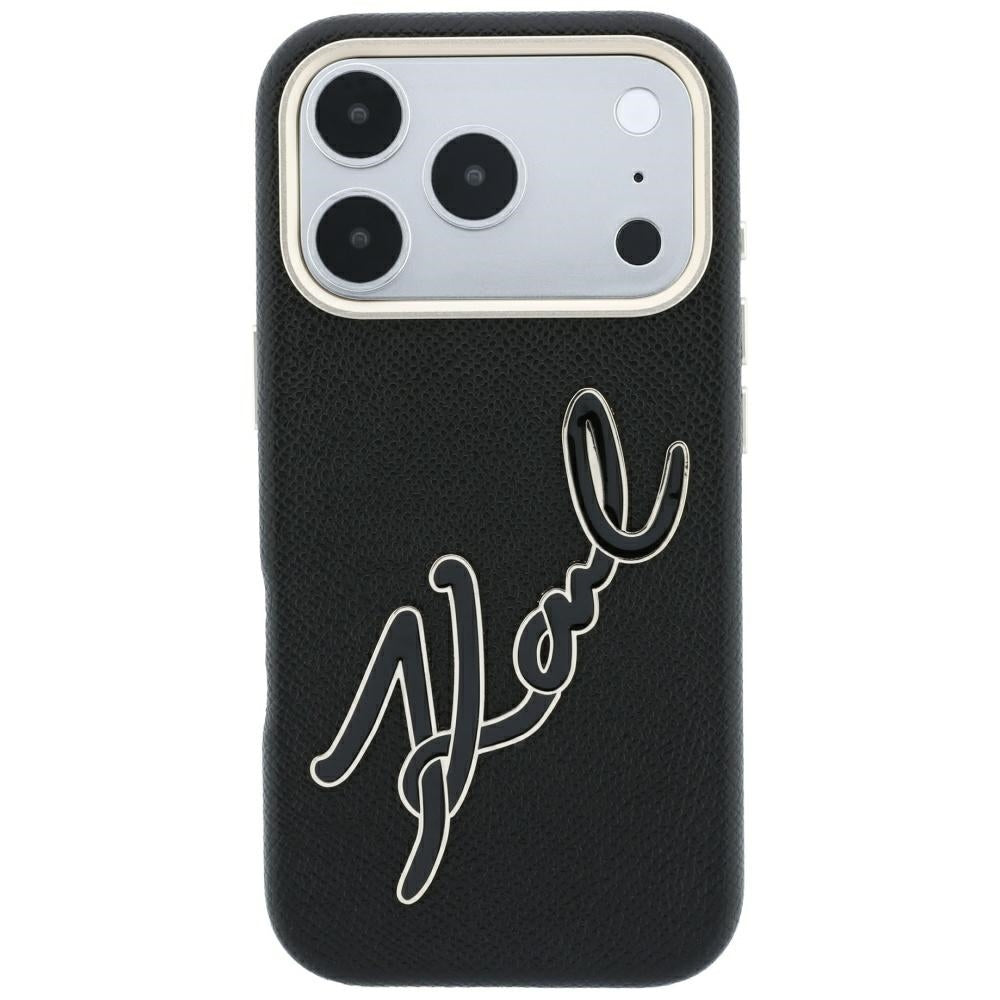 Husa de protectie Karl Lagerfeld compatibil cu iPhone 17 Pro / iPhone 18 Pro, Negru