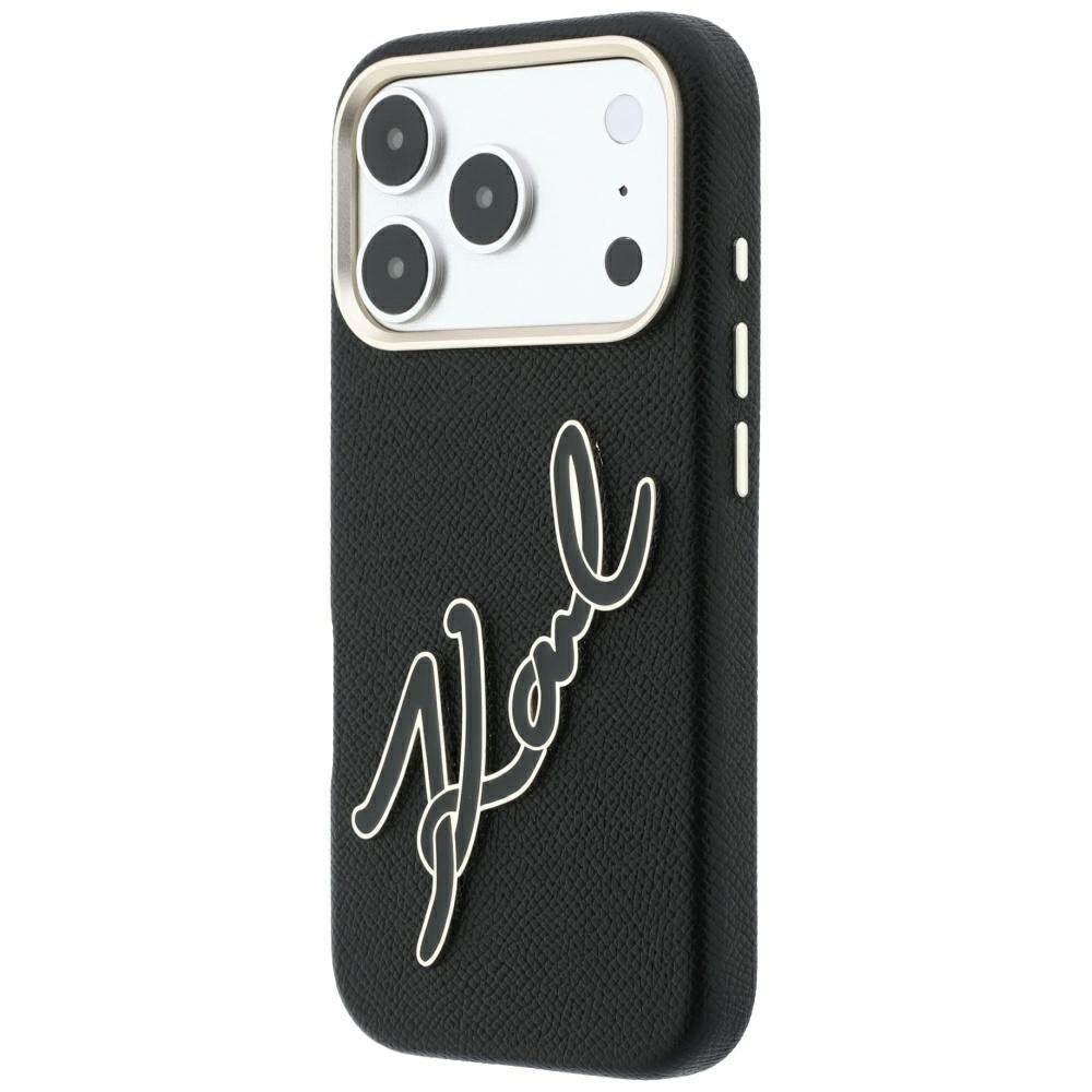 Husa de protectie Karl Lagerfeld compatibil cu iPhone 17 Pro / iPhone 18 Pro, Negru