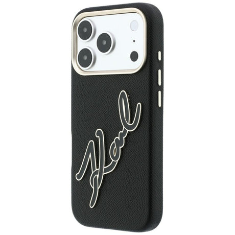 Husă Karl Lagerfeld pentru iPhone 17 Pro / iPhone 18 Pro, neagră