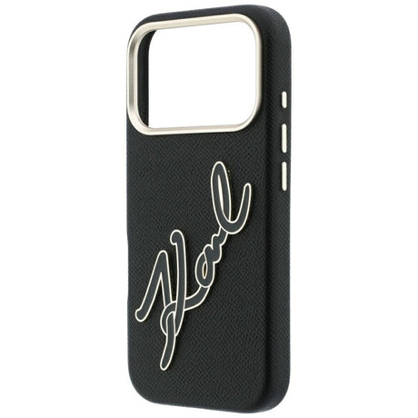 Husă Karl Lagerfeld pentru iPhone 17 Pro / iPhone 18 Pro, neagră