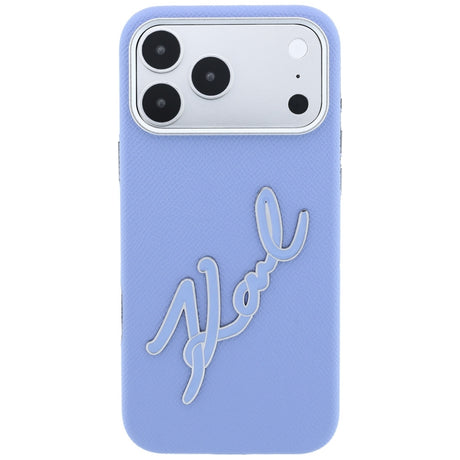 Husă Karl Lagerfeld pentru iPhone 17 Pro / iPhone 18 Pro, albastră