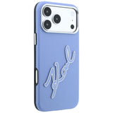 Husa de protectie Karl Lagerfeld compatibil cu iPhone 17 Pro / iPhone 18 Pro, Albastru