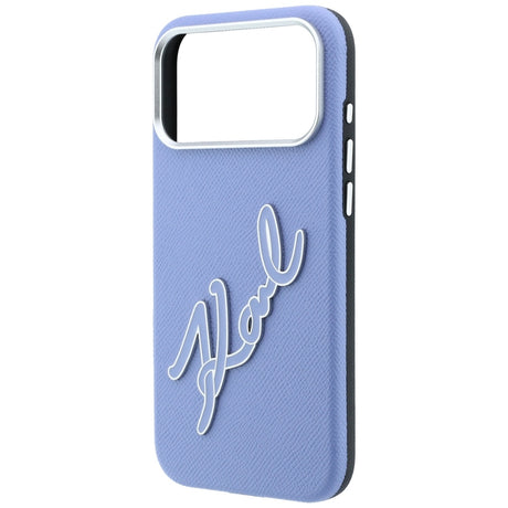 Husă Karl Lagerfeld pentru iPhone 17 Pro / iPhone 18 Pro, albastră