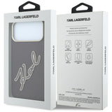 Husa de protectie Karl Lagerfeld compatibil cu iPhone 17 Pro / iPhone 18 Pro, Bordo