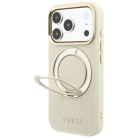 Husa de protectie Guess compatibil cu iPhone 17 Pro / iPhone 18 Pro, Bej