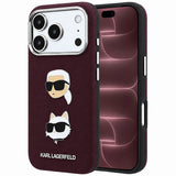 Husa de protectie Karl Lagerfeld Saffiano compatibil cu iPhone 18 Pro Max / iPhone 17 Pro Max, Bordo